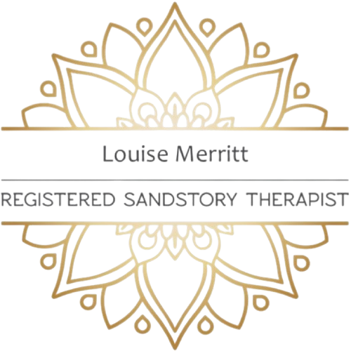 Registered SandStory Therapist logo indicating specialist training in SandStory Therapy.
